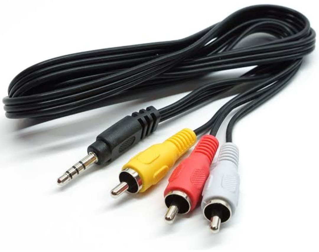 3 by 1 RCA cables