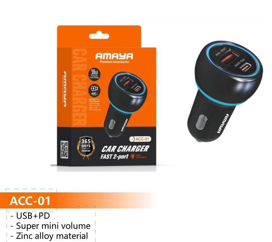 Original Amaya ACC-01 Car Charger