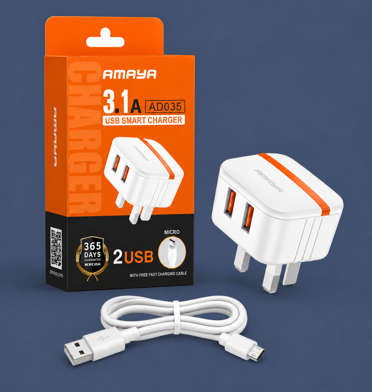 2 USB Smart Charger AD-035